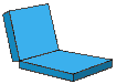 2 part chair cushion
