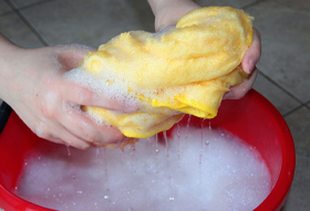 How to clean foam