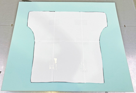 template cutout ready to use on foam