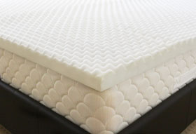 Egg profile convoluted mattress toppers
