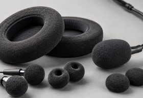Replacement foam ear pads and covers for headphones and earbuds