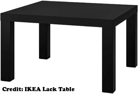 IKEA Lack storage table hack