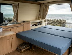 Replacement campervan Rock and Roll bed cushions cut to size by eFoam