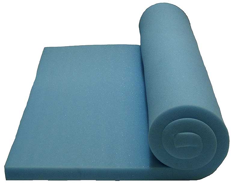 Green foam upholstery foam rubber cushions seat pads high density FIRM Blue 